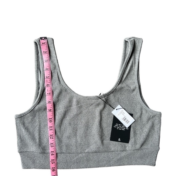 NWT 4th and Reckless Henry Jersey Ribbed Bralet in Grey, Size US XL - Picture 6 of 7